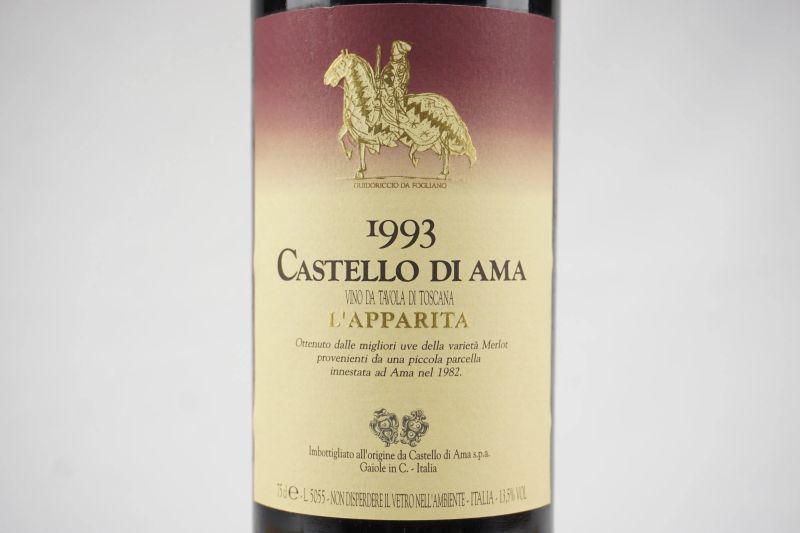      L&rsquo;Apparita Castello di Ama   - Auction ONLINE AUCTION | Smart Wine & Spirits - Pandolfini Casa d'Aste