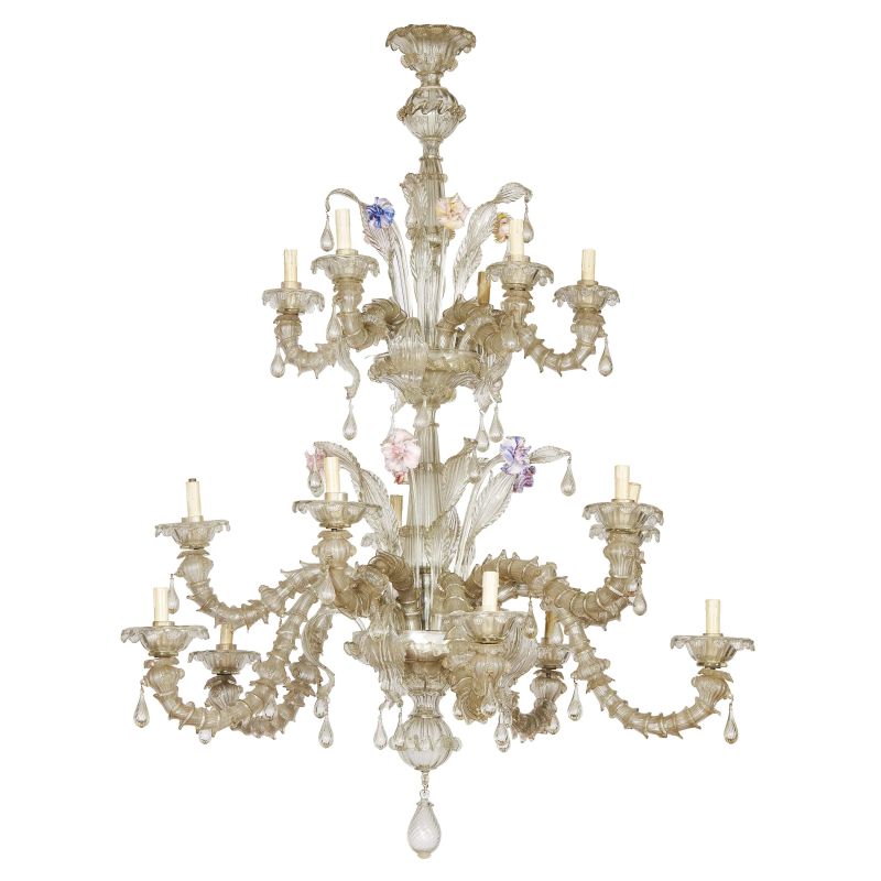 A LARGE MURANO CHANDELIER, 19TH CENTURY  - Auction INTERNATIONAL FINE ART - Pandolfini Casa d'Aste