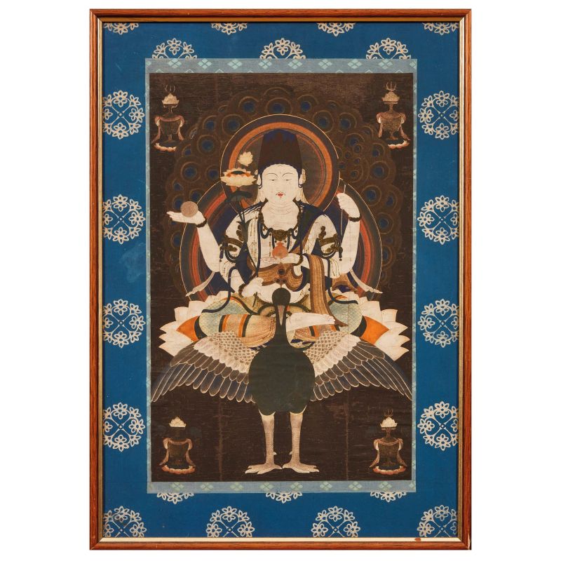 



TANGKA AFTER KUJAKU MYŌŌ (MAHAMAYURI), JAPAN, DATED 1914  - Auction Asian Art | 东方艺术 - Pandolfini Casa d'Aste