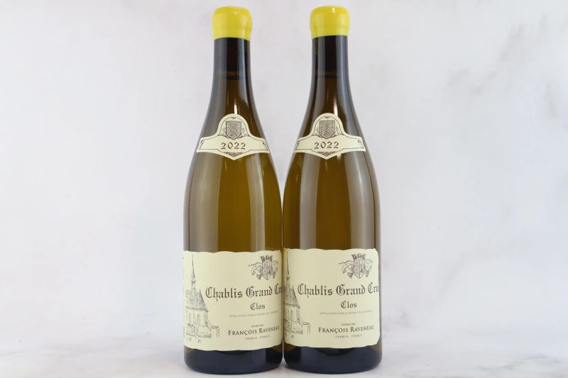 



Chablis Clos Domaine Raveneau 2022  - Auction La Joie du Vin - Fine and Rare Wine - Pandolfini Casa d'Aste