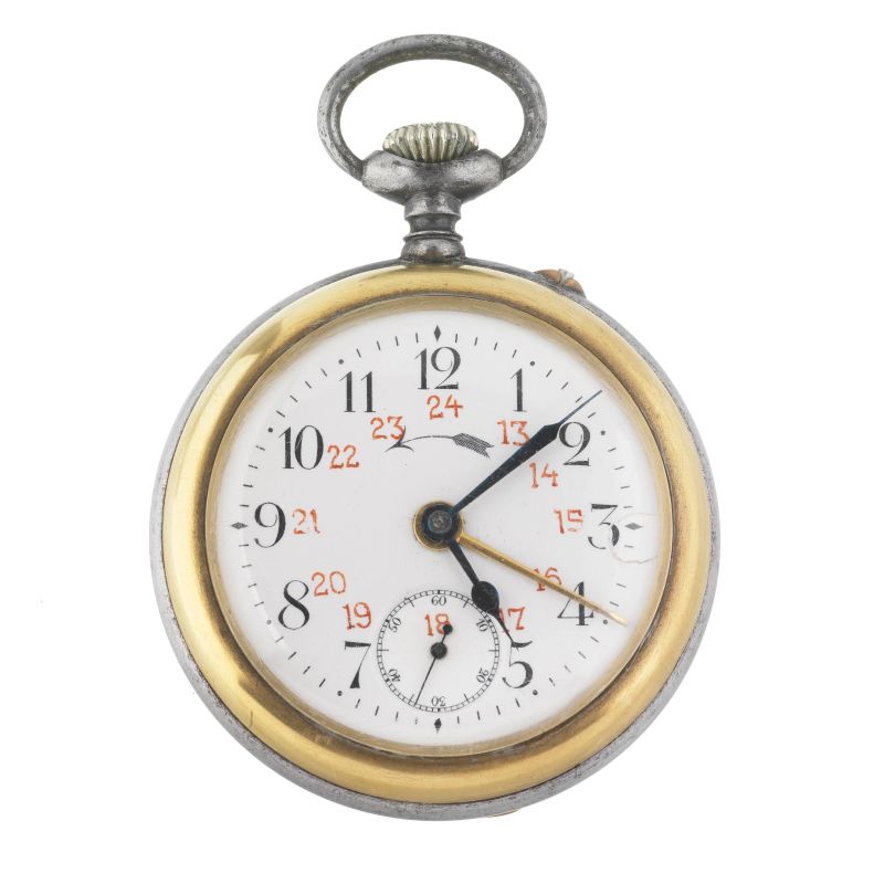 METAL POCKET WATCH WITH ALARM  - Auction ONLINE AUCTION | WATCHES - Pandolfini Casa d'Aste