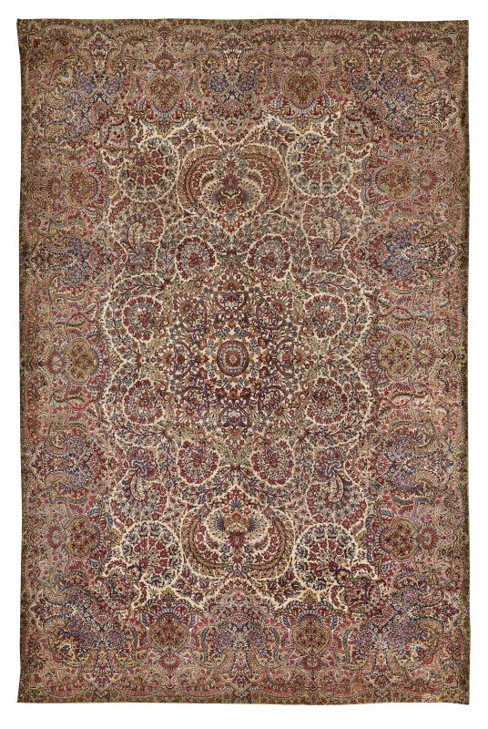      TAPPETO KIRMAN, PERSIA, 1880   - Asta IMPORTANTI TAPPETI ANTICHI - Pandolfini Casa d'Aste