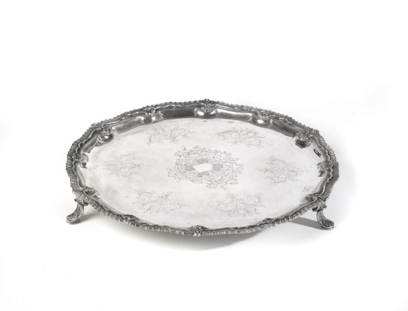 SALVER, SECOLO XX  - Auction TIMED AUCTION | Jewels, watches and silver - Pandolfini Casa d'Aste