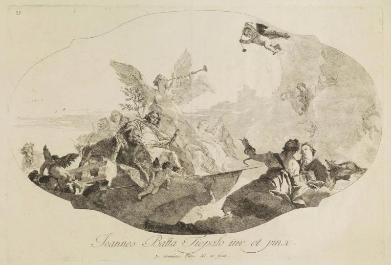 Tiepolo, Giandomenico  - Asta Stampe e disegni dal XVI al XX secolo - Pandolfini Casa d'Aste