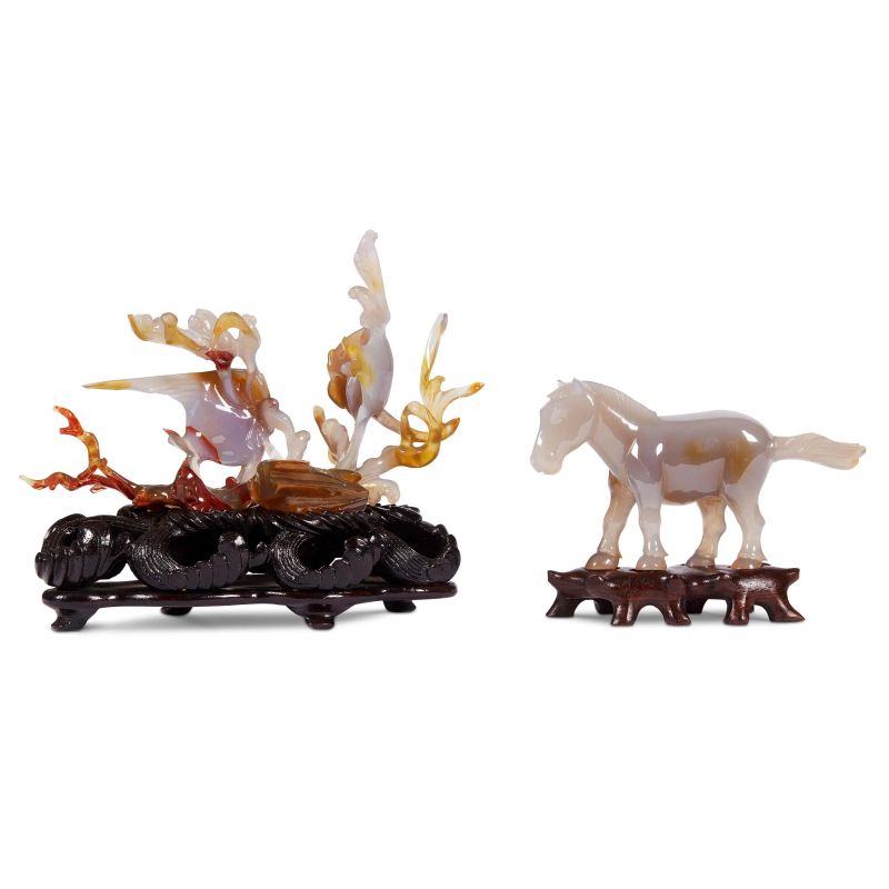 



PAIR OF AGATE CARVINGS, CHINA, QING DYNASTY, 20TH C.  - Auction Asian Art | 东方艺术 - Pandolfini Casa d'Aste