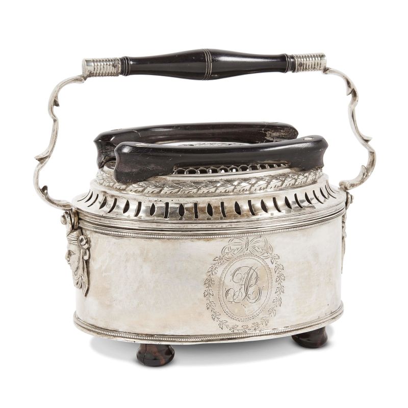 A SILVER WARMER, 19TH CENTURY  - Auction GIOVANNI PRATESI | HOMO FABER PART II - Pandolfini Casa d'Aste