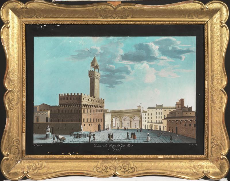      Scuola toscana, sec. XIX   - Auction TIMED AUCTION | 19TH AND 20TH CENTURY PAINTINGS AND DRAWINGS - Pandolfini Casa d'Aste