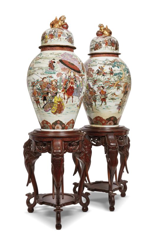 A PAIR OF VASES, JAPAN, 19TH CENTURY  - Auction TIMED AUCTION | Asian Art -&#19996;&#26041;&#33402;&#26415; - Pandolfini Casa d'Aste