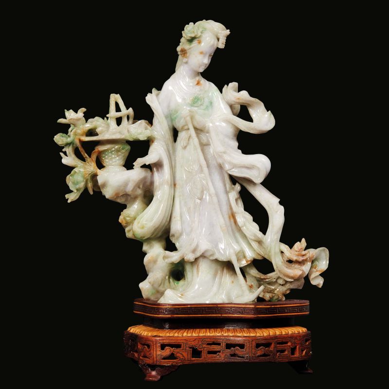 



A JADEITE CARVING, CHINA, 20TH CENTURY  - Auction Asian Art | 东方艺术 - Pandolfini Casa d'Aste