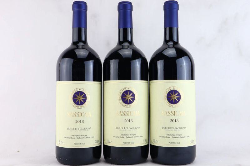 Sassicaia Tenuta San Guido 2018  - Asta MATERIA - Vini Pregiati e da Collezione - Pandolfini Casa d'Aste