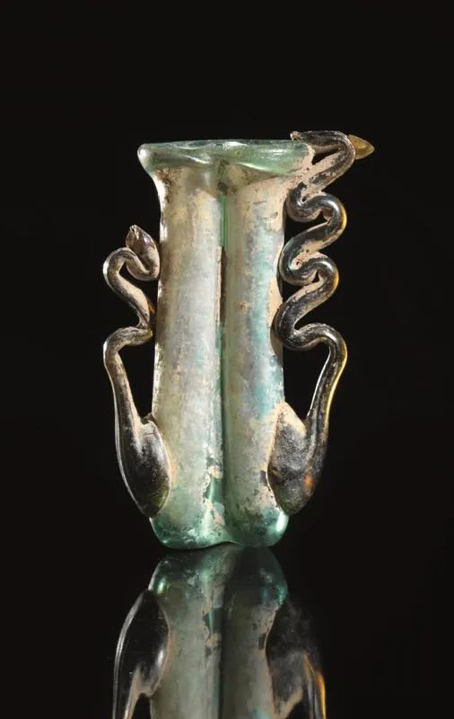 Unguentario bisomo in vetro  - Auction Antiquities - Pandolfini Casa d'Aste
