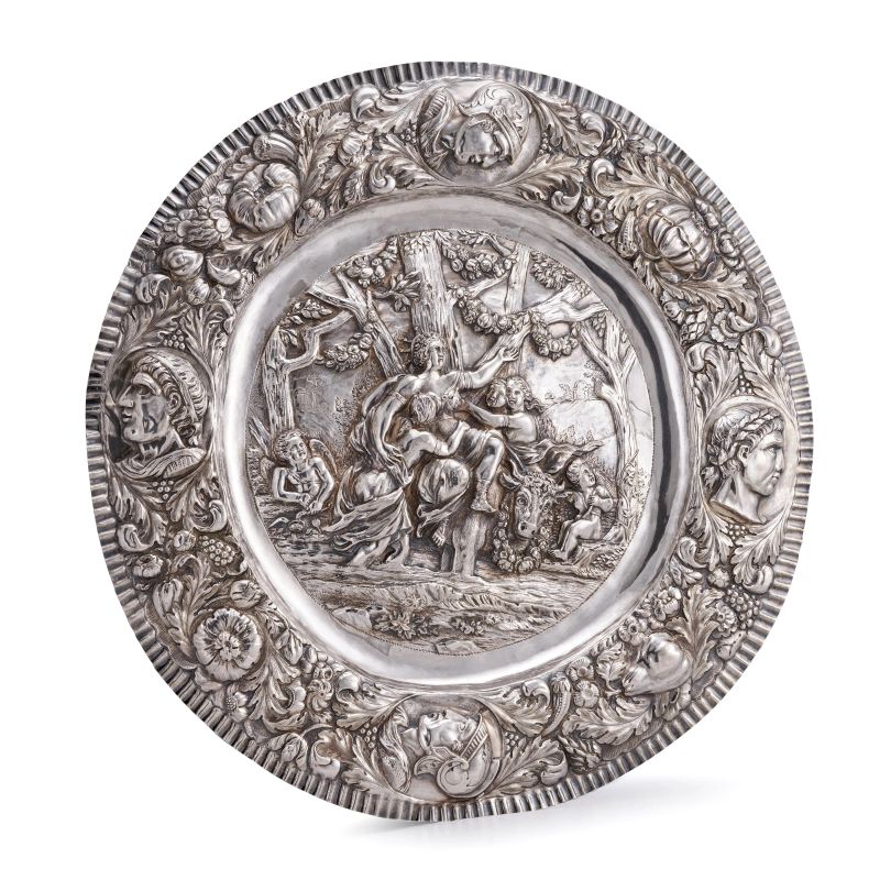 



GRANDE PIATTO DA PARATA, GERMANIA, INIZI SECOLO XVIII  - Auction Italian ad European silver - Pandolfini Casa d'Aste