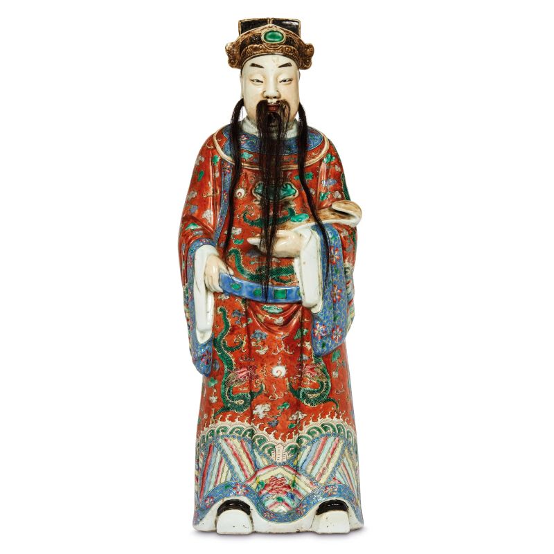 



FIGURE HOLDING A SCEPTRE, CHINA, 19TH&ndash;20TH CENTURY  - Auction Asian Art | 东方艺术 - Pandolfini Casa d'Aste