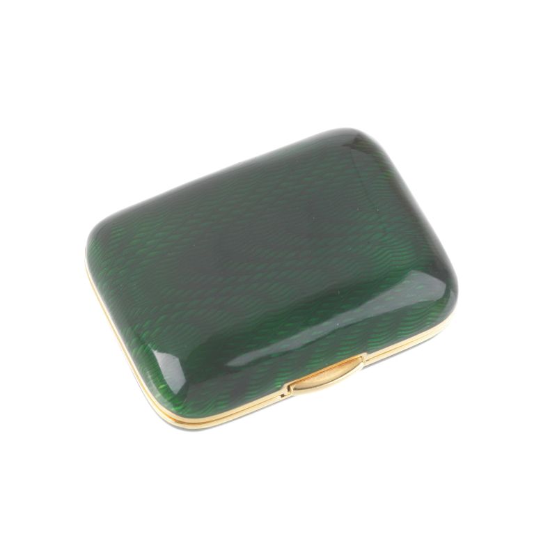 18KT YELLOW GOLD ENAMELED PILL BOX  - Auction TIMED AUCTION | FINE JEWELS - Pandolfini Casa d'Aste