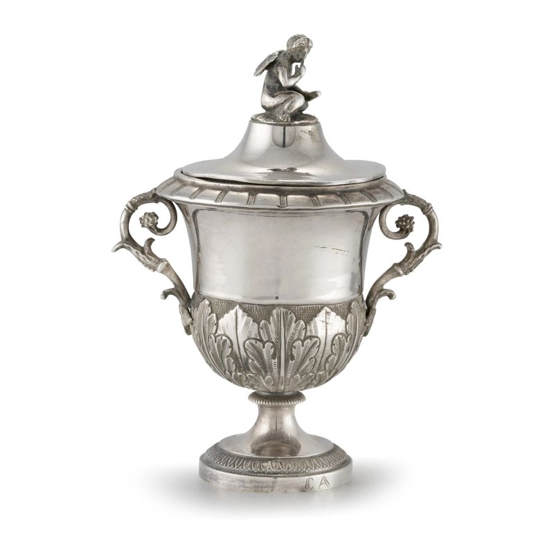 A SUGAR BOWL, ROME, 19TH CENTURY, MARK OF FILIPPO DELLA MIGLIA  - Auction Italian and european silvers - Pandolfini Casa d'Aste