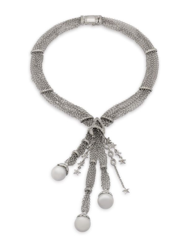 COLLANA IN ORO BIANCO 18KT ZANNETTI ROMA  - Asta gioielli - Pandolfini Casa d'Aste