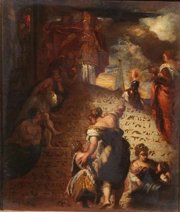 &lambda;Seguace di jacopo Robusti detto Il Tintoretto, sec. XVIII  - Auction 15th to 20th century paintings - Pandolfini Casa d'Aste