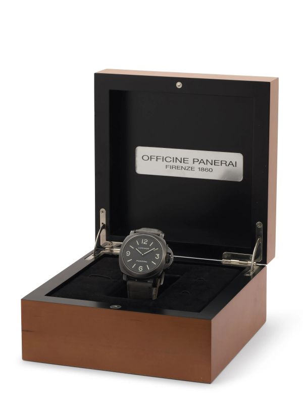 OROLOGIO PANERAI LUMINOR IN ACCIAIO PVD REF. PAM0009 N.0985/1500 ANNO 2000  - Asta OROLOGI DA POLSO e da tasca - Pandolfini Casa d'Aste