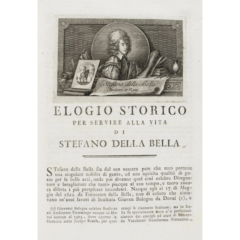 Leonardo da Vinci. Trattato della pittura ridotto alla sua vera lezione sopra una copia a penna di mano di Stefano della Bella. Firenze, Pagani e Grazioli, 1792.  - Asta LIBRI, MANOSCRITTI, AUTOGRAFI E STAMPE - Pandolfini Casa d'Aste