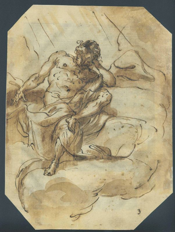 Scuola emiliana, inizio sec. XVIII  - Auction Works on paper: 15th to 19th century drawings, paintings and prints - Pandolfini Casa d'Aste
