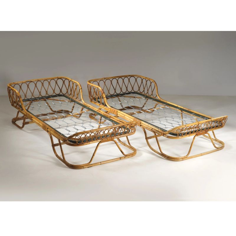 



COPPIA DI LETTI  - Asta DESIGN E ARTI DECORATIVE DEL '900 - Pandolfini Casa d'Aste