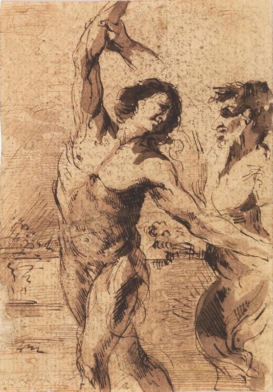      Giovanni Francesco Barbieri, detto il Guercino   - Asta Opere su carta: disegni, dipinti e stampe dal secolo XV al XIX - Pandolfini Casa d'Aste