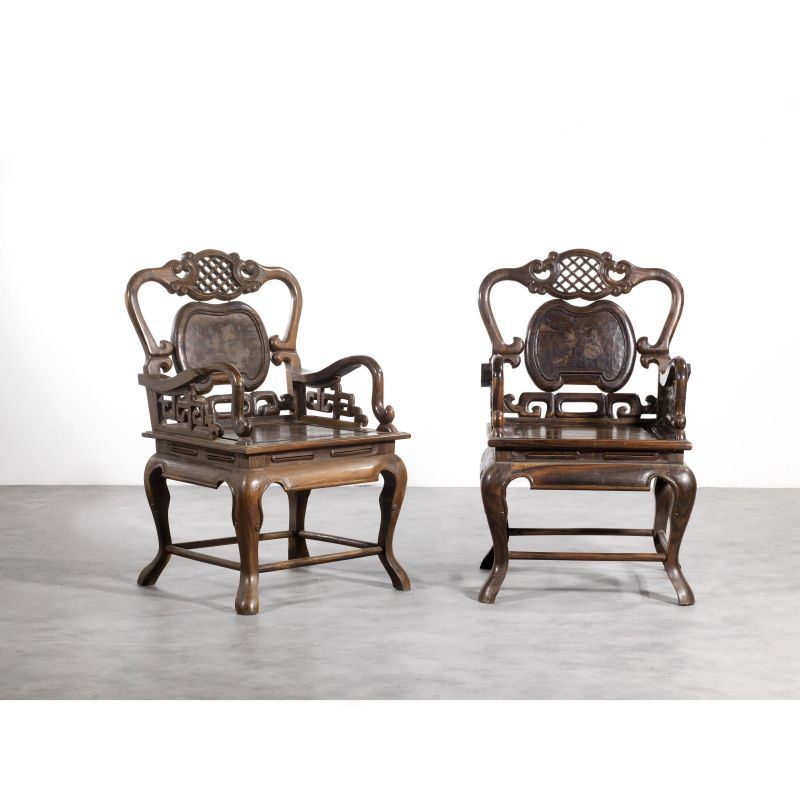 AN ARMCHAIR, CHINA, 20TH CENTURY  - Auction TIMED AUCTION | Asian Art | &#19996;&#26041;&#33402;&#26415; - Pandolfini Casa d'Aste