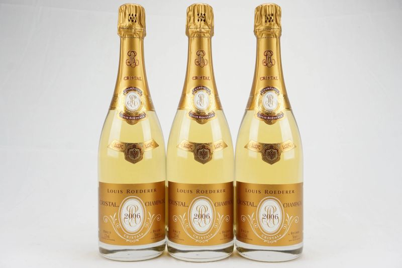      Cristal Louis Roederer 2006   - Auction Il Fascino e l'Eleganza - A journey through the best Italian and French Wines - Pandolfini Casa d'Aste