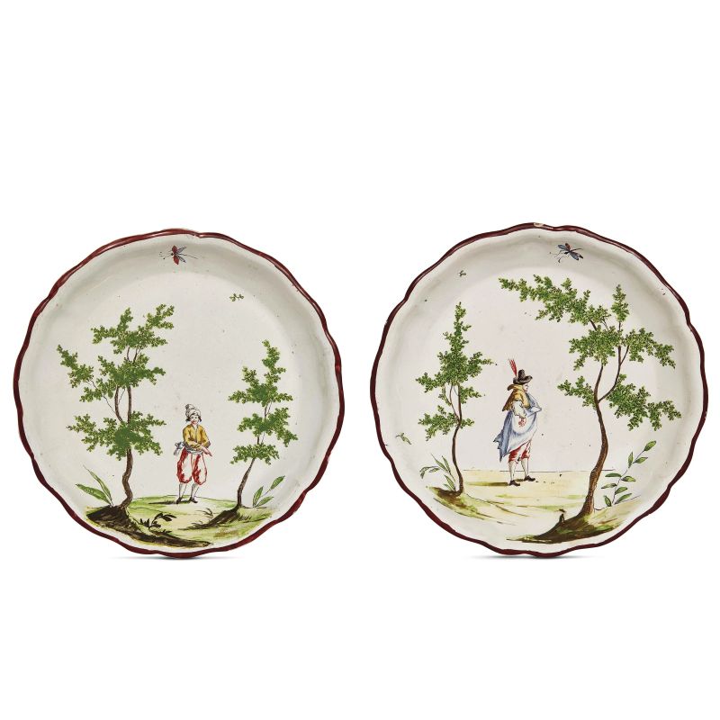A PAIR OF CLERICI BOWLS, MILAN, CIRCA 1770  - Auction MAJOLICA AND PORCELAIN FROM THE RENAISSANCE TO THE 19TH CENTURY - Pandolfini Casa d'Aste