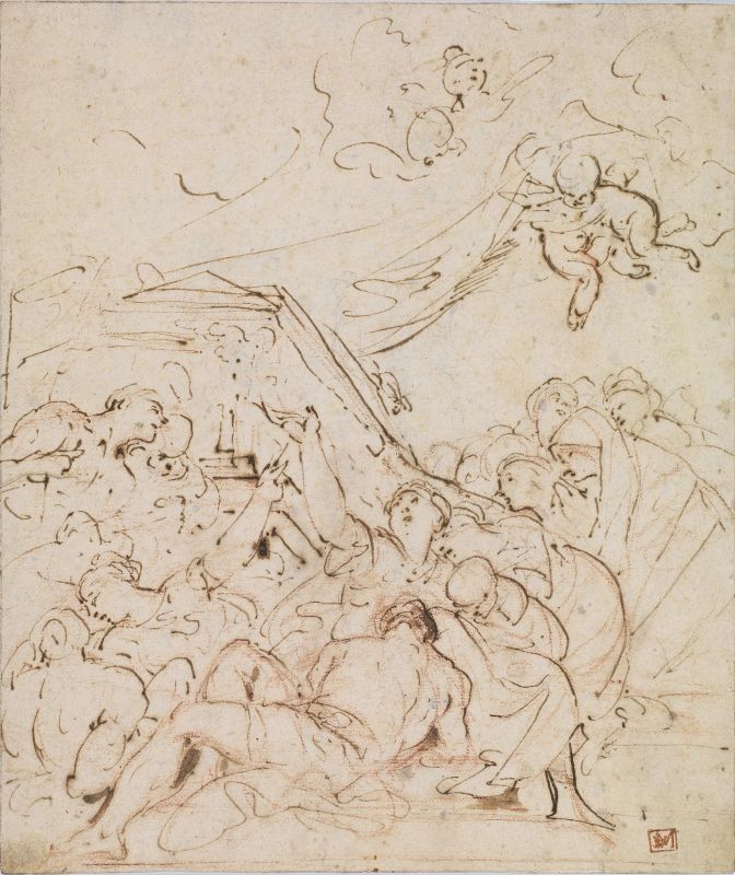      Luca Giordano   - Asta Opere su carta: disegni, dipinti e stampe dal secolo XV al XIX - Pandolfini Casa d'Aste