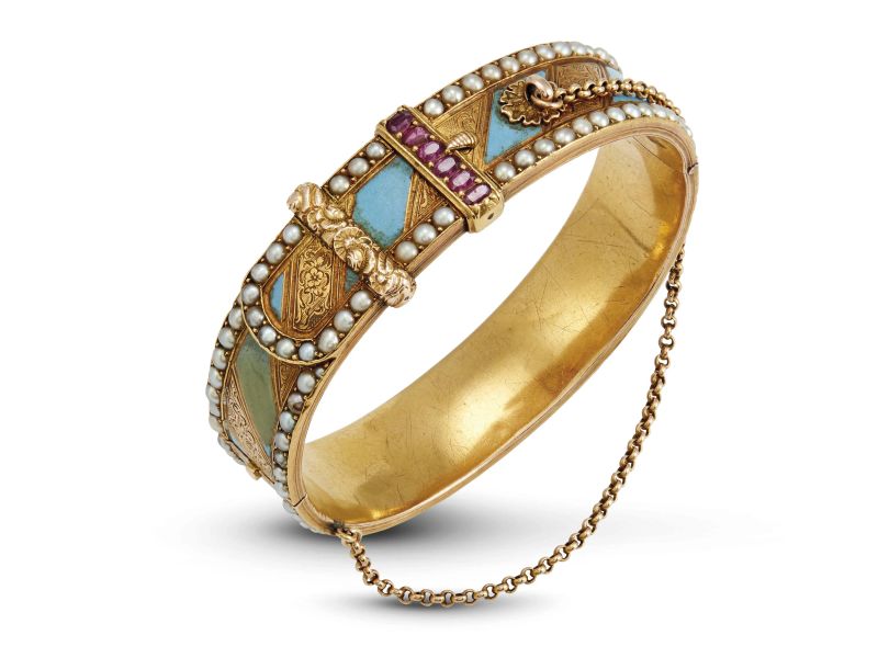 BRACCIALE IN ORO A BASSO TITOLO  - Auction FINE JEWELS - Pandolfini Casa d'Aste