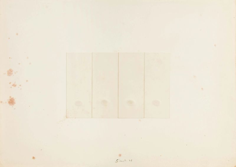 Turi Simeti :      TURI SIMETI   - Auction ITALIA NOVECENTO | WORKS ON PAPER - Pandolfini Casa d'Aste