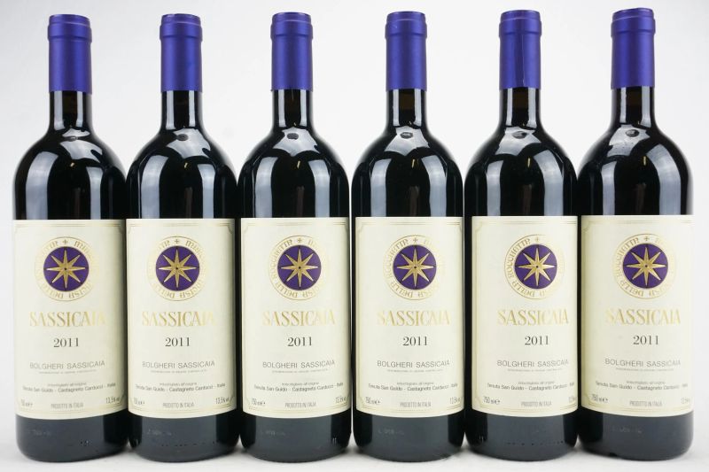      Sassicaia Tenuta San Guido 2011   - Auction Il Fascino e l'Eleganza - A journey through the best Italian and French Wines - Pandolfini Casa d'Aste