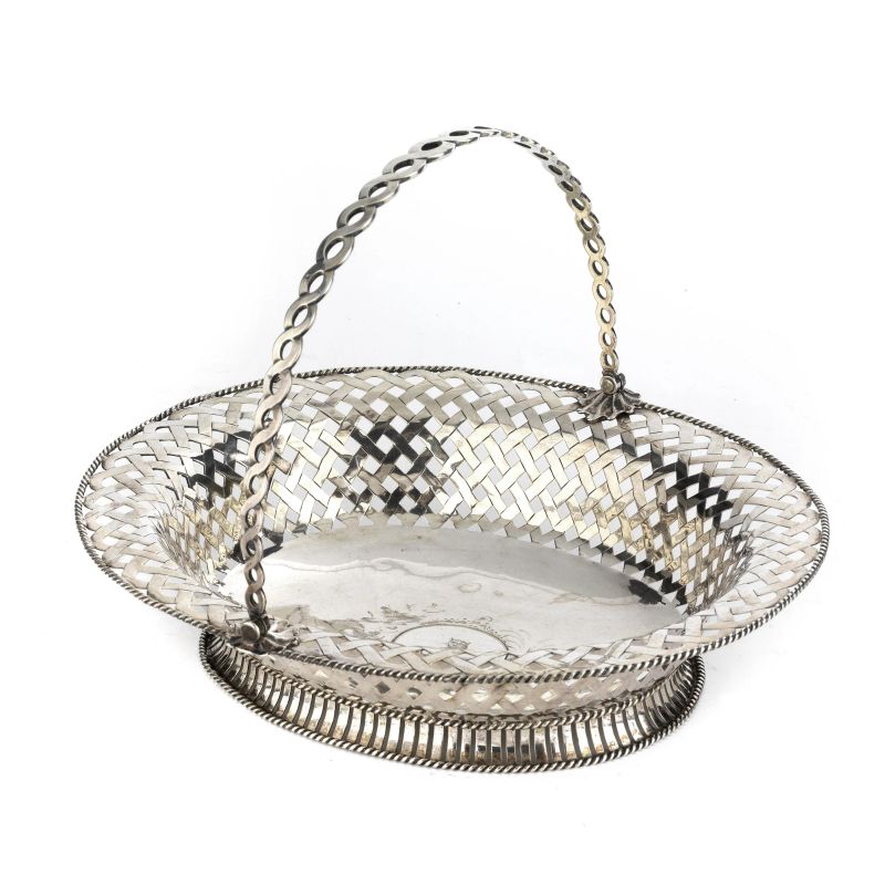 A SILVER BASKET, LONDON, 1754, MARK OF SAMUEL HERBERT &amp; CO  - Auction ITALIAN AND EUROPEAN SILVER - Pandolfini Casa d'Aste