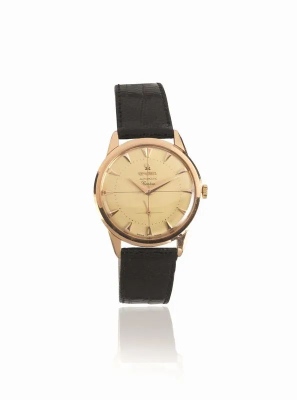 OROLOGIO DA POLSO OMEGA AUTOMATIC, REF. 2981, N. 448'229, MOVIMENTO N. 16’542'136, 1958 CIRCA, IN ORO ROSA 18K  - Auction watches - II - Pandolfini Casa d'Aste