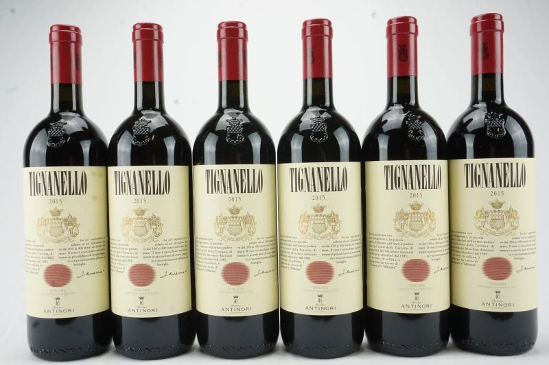      Tignanello Antinori 2015   - Asta L'Arte del Collezionare - Vini italiani e francesi da cantine selezionate - Pandolfini Casa d'Aste