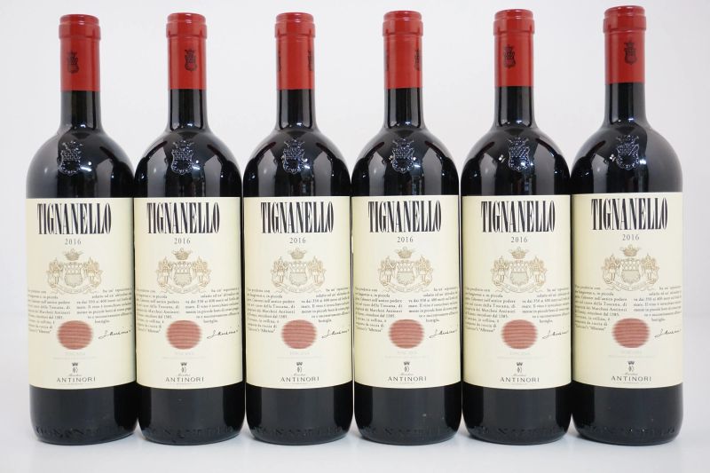 Tignanello Antinori 2016  - Asta VINI PREGIATI E DISTILLATI DA COLLEZIONE - Pandolfini Casa d'Aste