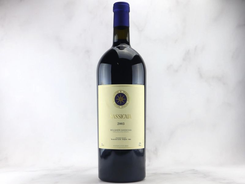 



Sassicaia Tenuta San Guido 2003   - Auction ALCHIMIA - Fine and Rare Wine - Pandolfini Casa d'Aste