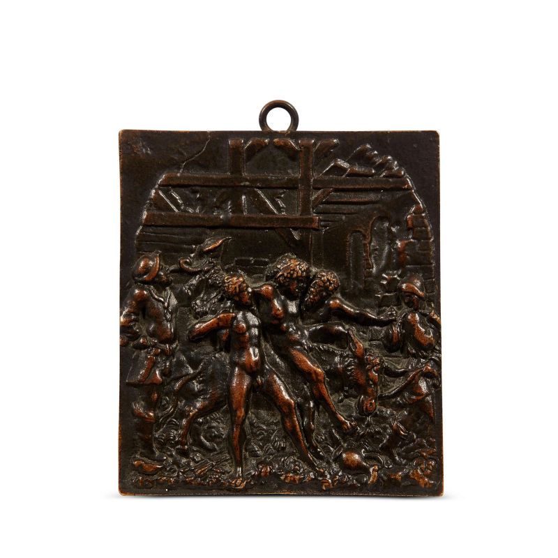 



Ambit of Peter Flotner, mid 16th century, The Triumph of Silenus, bronze  - Auction PLAQUETTES, MEDALS, AND SMALL BRONZE SCULPTURES FROM THE COLLECTION OF MARIO SCAGLIA AND OTHER PROVENANCES - Pandolfini Casa d'Aste