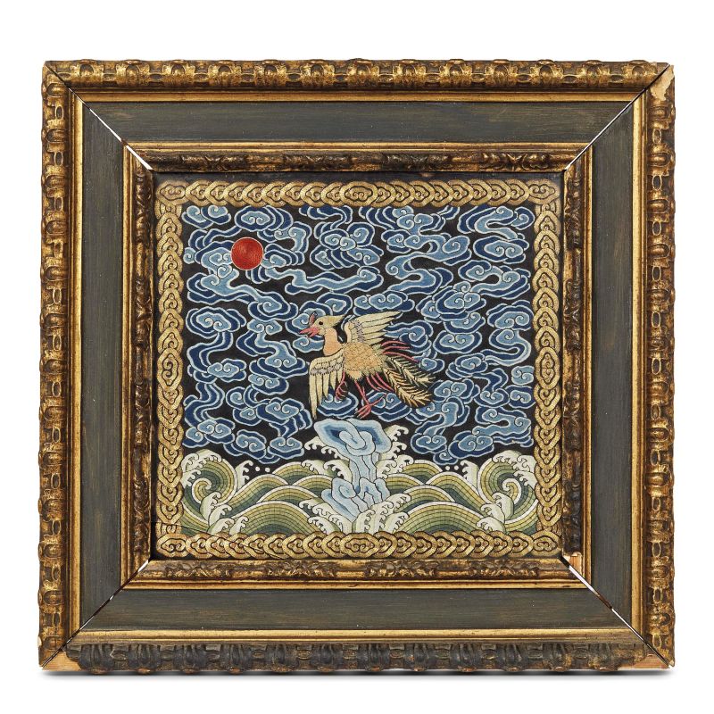 



A BUZI EMBROIDERY, CHINA, QING DYNASTY, 19TH CENTURY  - Auction Asian Art  东方艺术 - Pandolfini Casa d'Aste