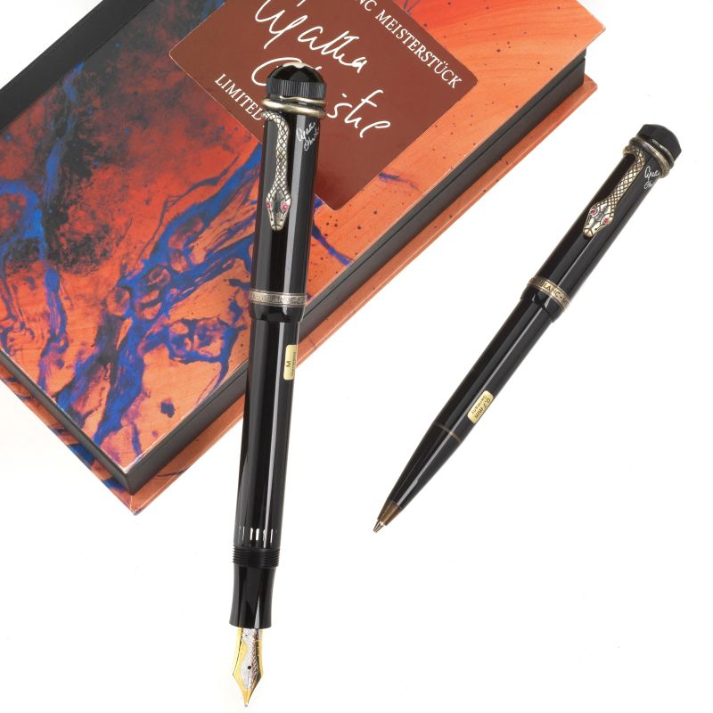 Montblanc : MONTBLANC MEISTERSTUCK AGATHA CHRISTIE WRITERS LIMITED EDITION FOUNTAIN PEN N. 01231/30000, PENCIL N. 0152/7000  - Auction ONLINE AUCTION | WATCHES AND PENS - Pandolfini Casa d'Aste