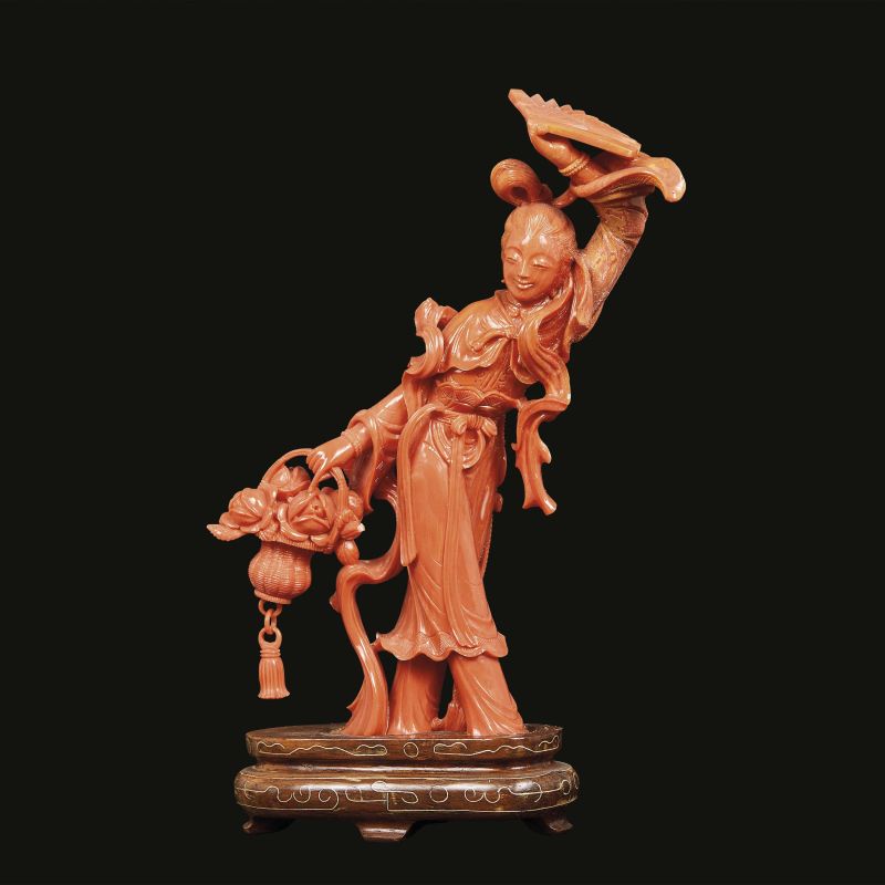 A CARVING IN RED CORAL, CHINA, QING DYNASTY, 19TH-20TH CENTURY  - Asta Arte Orientale  东方艺术 - Pandolfini Casa d'Aste