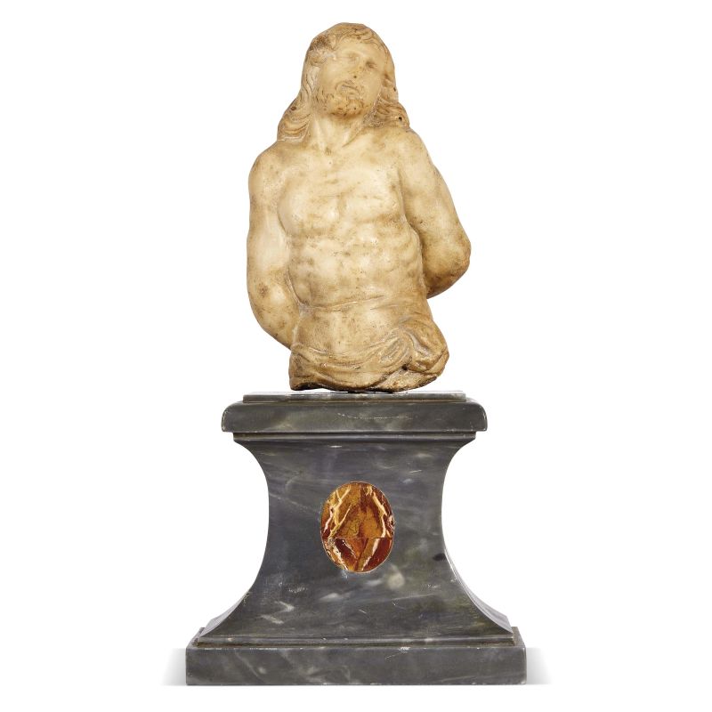 Sculptor, 17th century, Christ at the Column, white marble   - Auction GIOVANNI PRATESI | HOMO FABER PART II - Pandolfini Casa d'Aste