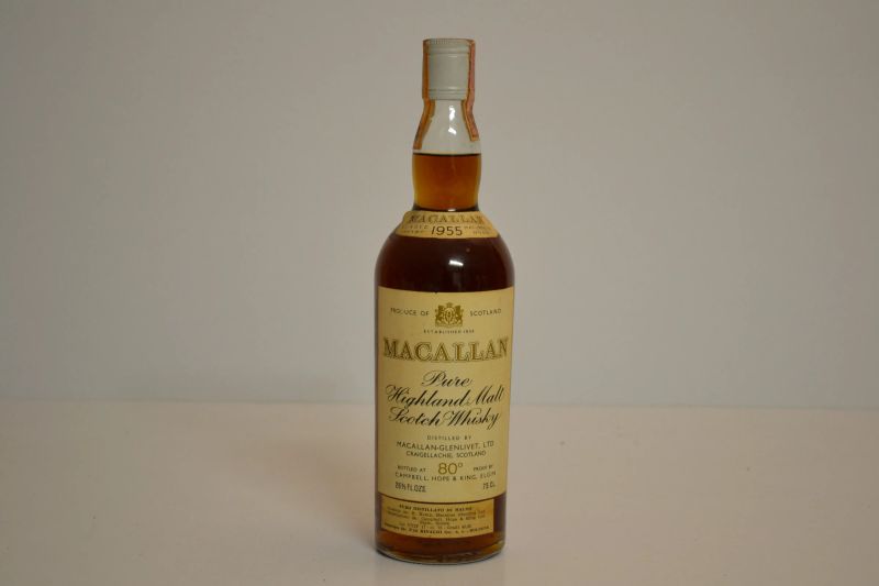 Macallan 1955  - Auction A Prestigious Selection of Wines and Spirits from Private Collections - Pandolfini Casa d'Aste