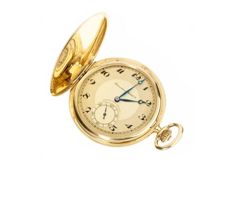 EBERHARD IWC OROLOGIO DA TASCA IN ORO GIALLO  - Asta Gioielli, orologi da polso e da tasca, penne e argenti - Pandolfini Casa d'Aste