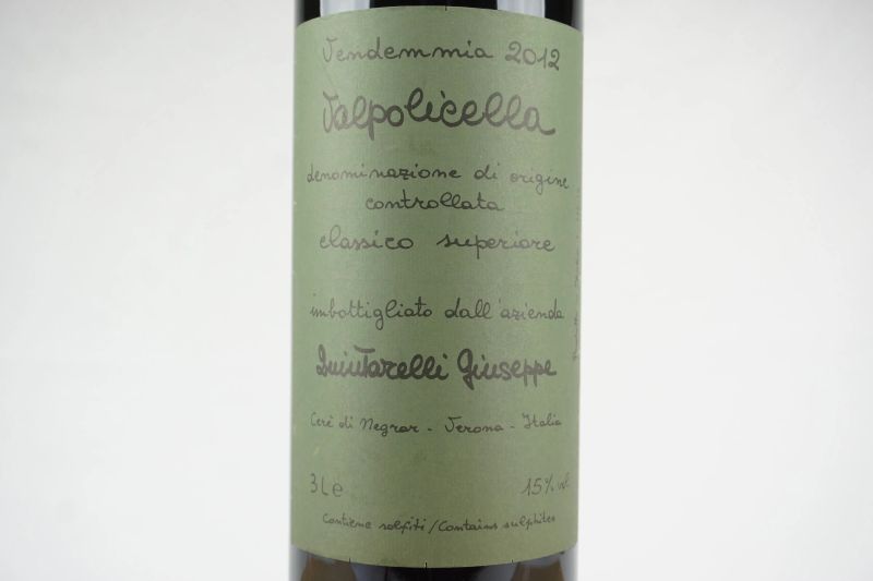 Valpolicella Classico Superiore Giuseppe Quintarelli 2012  - Auction ONLINE AUCTION | Smart Wine - Pandolfini Casa d'Aste