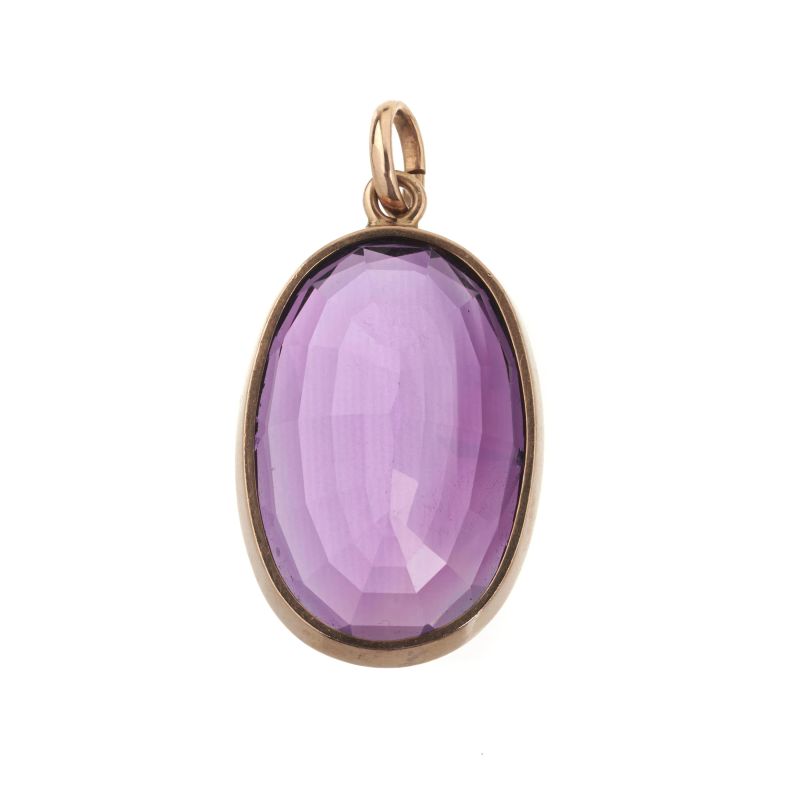 



AMETHYST PENDANT IN 9KT GOLD   - Auction JEWELS - Pandolfini Casa d'Aste