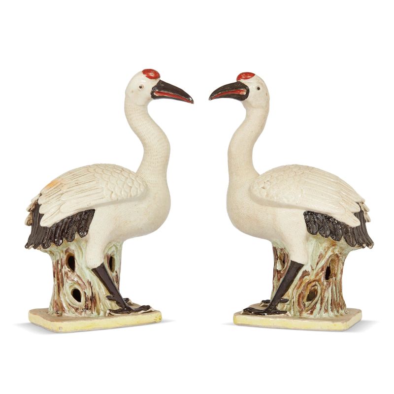 



PAIR OF PORCELAIN CRANES, CHINA, LATE QING DYNASTY, 19TH CENTURY  - Auction Asian Art | 东方艺术 - Pandolfini Casa d'Aste