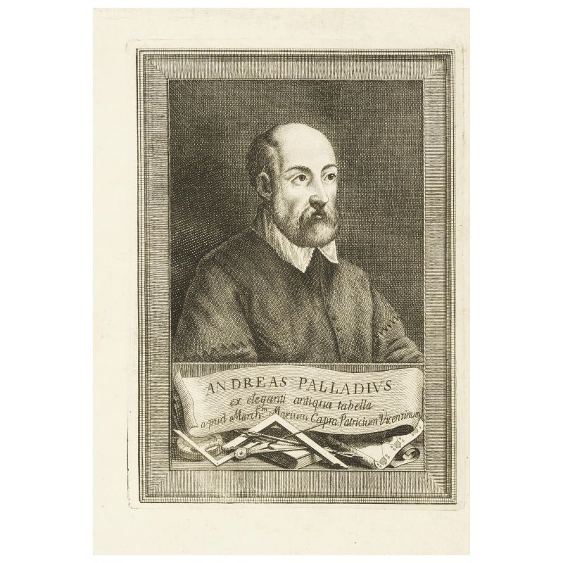 Arnaldi, Enea. Delle basiliche e specialmente di quella di Vicenza del celebre Andrea Palladio... con l'aggiunta della descrizione d'una curia d'invenzione dell'Autore. Vicenza, Vendramini Mosca, 1769.  - Asta LIBRI, MANOSCRITTI, AUTOGRAFI E STAMPE - Pandolfini Casa d'Aste