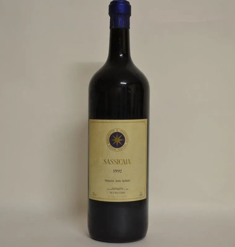 Sassicaia Tenuta San Guido 1992                                             - Asta La passione di una vita. Vini pregiati dalla cantina dell' Enoteca Marcucci - Pandolfini Casa d'Aste